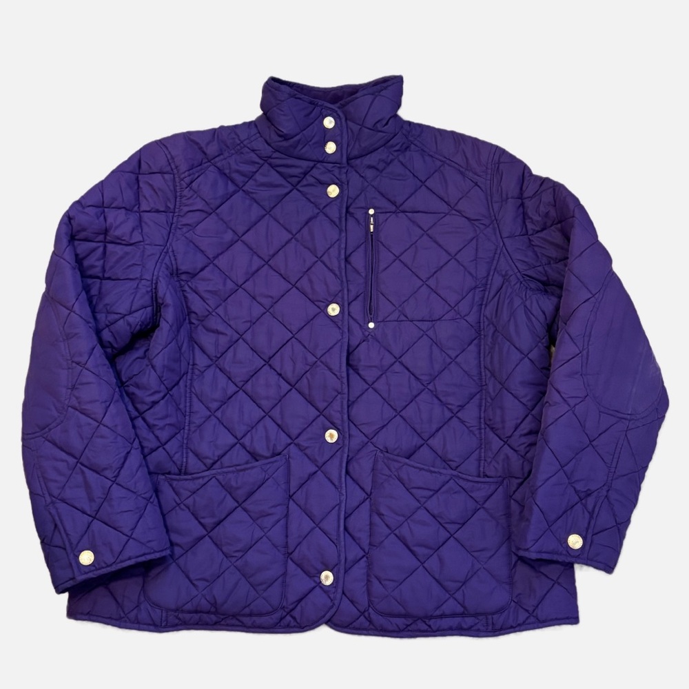 Lauren Ralph Lauren Purple Quilted Barn Jacket Women’s 2X Mock Collar
